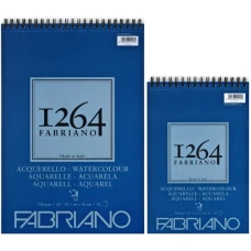 Альбом на спіралі для акварелі 1264 А4, 300г/м2, 30л, СР, 25% бавовни, Fabriano