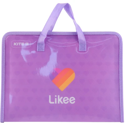 Папка-портфель на блискавці, 1 відділ., A4, Likee LK22-202 Kite