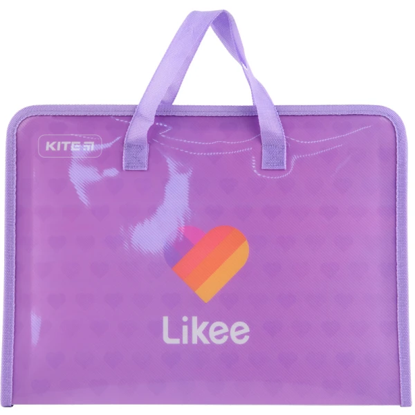 Папка-портфель на блискавці, 1 відділ., A4, Likee LK22-202 Kite