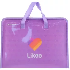 Папка-портфель на блискавці, 1 відділ., A4, Likee LK22-202 Kite