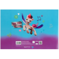 Зошит для малювання, 24 арк., скоба, УФ лак + глітер, My Little Pony LP22-242 Kite