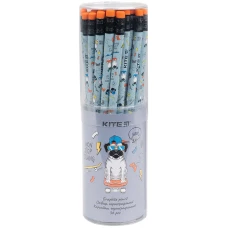 Олівець графітний з гумкою Rolling, 36шт., туба K21-056-2 Kite