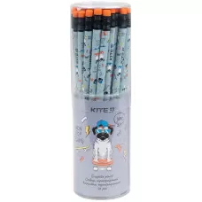 Олівець графітний з гумкою Rolling, 36шт., туба K21-056-2 Kite