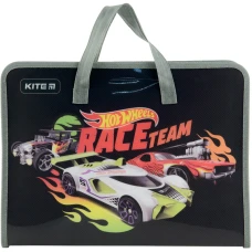 Папка-портфель на блискавці, 1 відділ., A4, Hot Wheels HW22-202 Kite