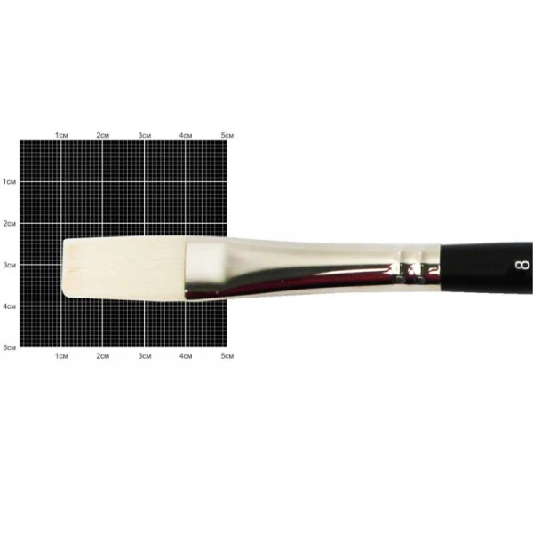 Синтетика плоска подовжена, Milk 1108F, № 8, к.р. пензель KOLOS
