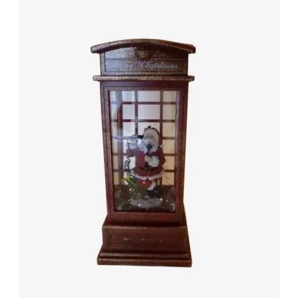 Декоративний фонарик "Christmas flasks" LED телефона будка 25*10*10см., 100166