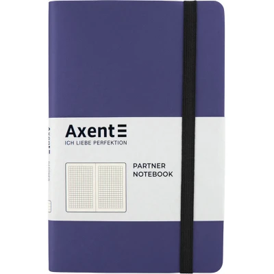 Книга записна Partner Soft, 125*195, 96арк, кліт, т. синя 8206-38-A