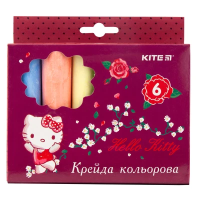 Крейда кольорова Jumbo, 6 кол. Hello Kitty HK19-073 Kite