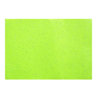 Фетр Santi м'який з гліттером, салатовий, 21*30см., (ціна за 1 шт.) 741812