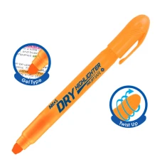 Маркер DRY Highlighter, помаранчевий, флуоресцентний, Amos