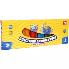 Пластилін прямокутний 8 кольорів 303116002-UA Школярик