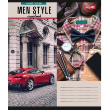 Зошит А5/48 арк кліт 1В Men style, 765466