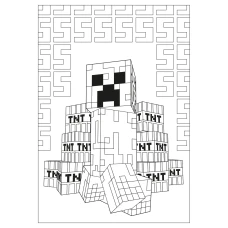Розмальовка А4 "Minecraft", 12 с. 742915 YES