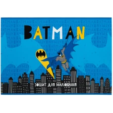 Зошит для малювання, 24 арк., скоба, софт тач + УФ лак, DC comics DC23-242 Kite