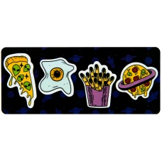 Закладки пластикові 4x20 шт, 35х50 мм, Space food, K22-479-1