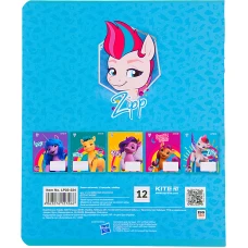 Зошит 12 арк., лінія, софт тач + УФ лак, My Little Pony LP22-234 Kite
