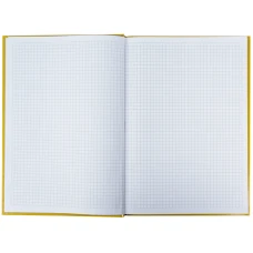 Книга записна А4, 96арк., кліт, тверда обкл., Courage, жовта 8422-552-A