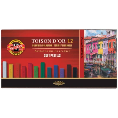 Крейда-пастель суха TOISON D'OR, 12 кол. 8582 Koh-i-noor