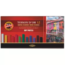 Крейда-пастель суха TOISON D'OR, 12 кол. 8582 Koh-i-noor