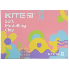 Пластилін восковий, 12 кольорів, 240 г, Kite Fantasy Pastel K22-1086-2P