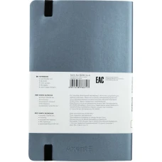 Книга записна Partner Soft, 125*195, 96арк, кліт, срібн-синя 8206-14-A