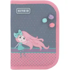 Пенал Kite 1 від., 2 відв., без наповнення K22-622-5 Pretty Girl