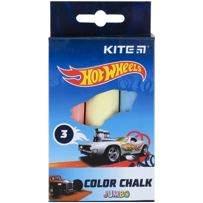 Крейда кольорова Jumbo, 3 кол. Hot Wheels HW21-077 Kite