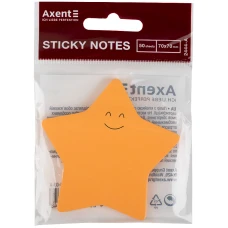 Папір з клейкою смужкою для записів "Star", 70*70мм, 50арк., 2444-03-A