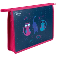 Папка на блискавці A4+, Kite Cats K23-428-1
