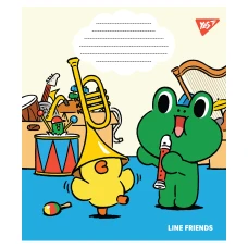 Зошит для нот А5, 12арк., "Line friends" 766255 YES