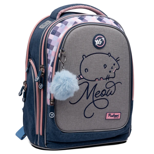 Рюкзак шкільний напівкаркасний YES S-84 "Pusheen" 40*30*16см., 552521