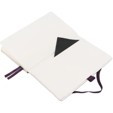 Книга записна Partner Soft Skin,125*195, 96арк, кліт, синя, 8616-02-A