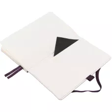 Книга записна Partner Soft Skin,125*195, 96арк, кліт, синя, 8616-02-A