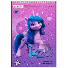 Зошит для малювання, 30 арк., спір., софт тач + УФ лак, My Little Pony LP23-243 Kite