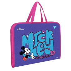 Папка-портфель YES на блискавці з тканинними ручками Minnie Mouse А4, 491742