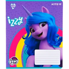 Зошит 12 арк., лінія, софт тач + УФ лак, My Little Pony LP22-234 Kite