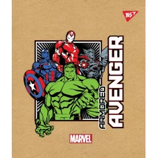 Зошит А5/18 арк лінія YES крафт, білила Avenger 765094