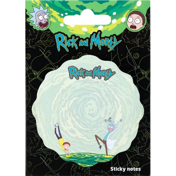 Блок паперу з клейким шаром, 70х70мм, 50арк, Rick and Morty RM23-298-2 Kite