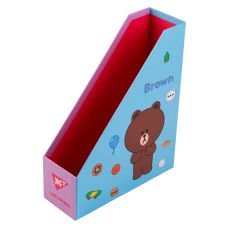 Лоток для документів вертикальний YES "Line Friends", картон, 450105