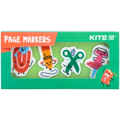 Закладки пластикові 4x20 шт, 35х50 мм, K22-479-3 Kite