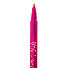 Ручка кулькова YES "Happy pen", рожевий, 1шт/уп, 411955