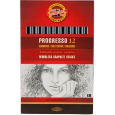 Олівець бездеревний Progresso, 8B, 8911, Koh-i-noor