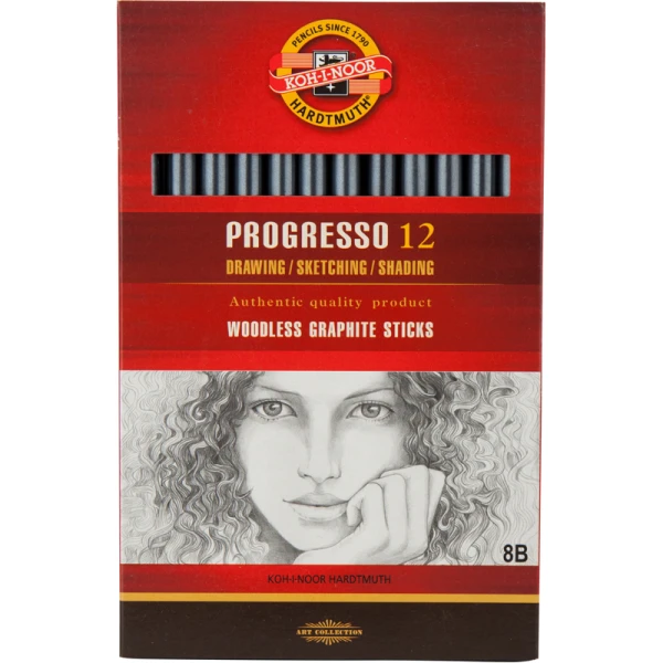 Олівець бездеревний Progresso, 8B, 8911, Koh-i-noor