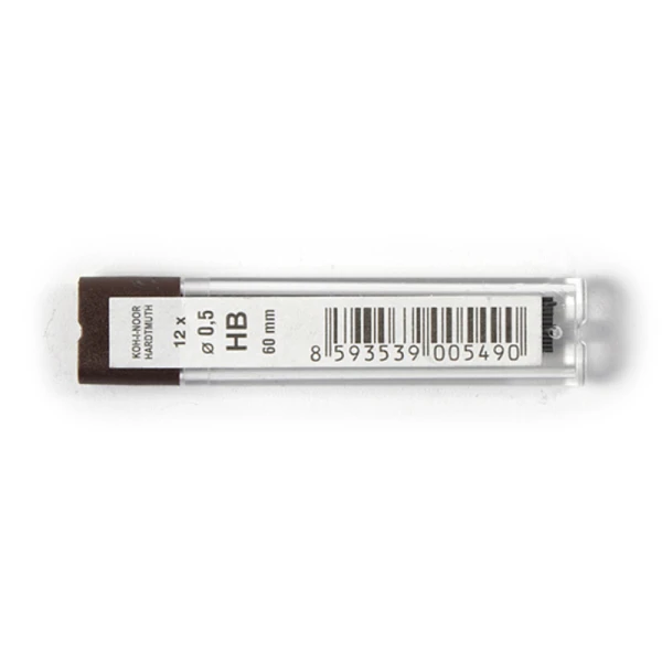 Стержні д/ол., 0.5 мм., HB, Koh-i-noor