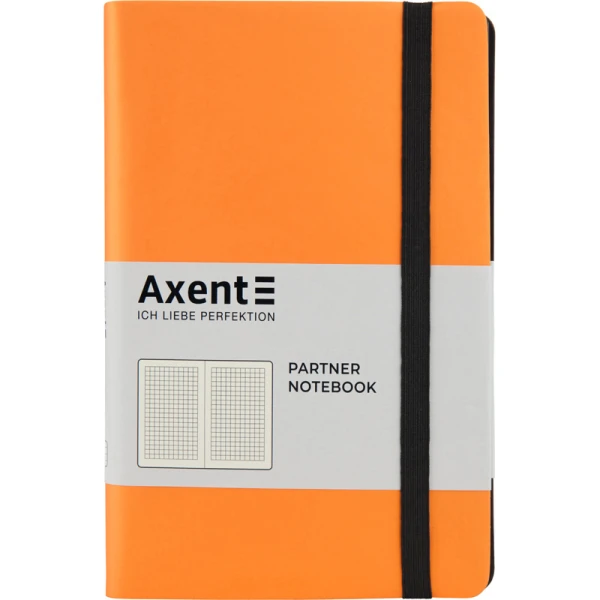 Книга записна Partner Soft, 125*195, 96арк, кліт, помаранчева 8206-12-A