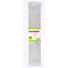 Гофропапір 20% 50см*200см, металік срібний 703014