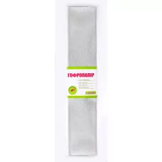 Гофропапір 20% 50см*200см, металік срібний 703014