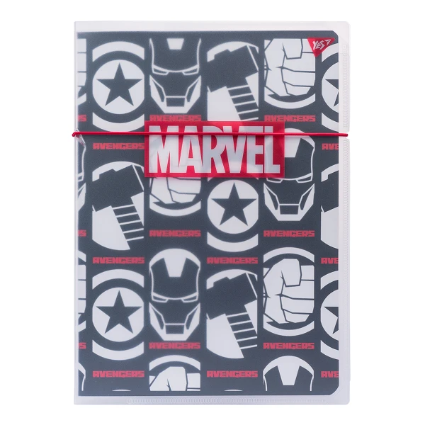 Зошит А4, 48арк. кліт. в пластиковій папці з малюнком "Marvel Avengers" 764427