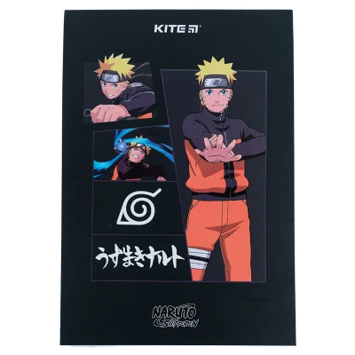 Блокнот-планшет A5, 50арк, клітинка, Naruto NR23-194-4 Kite