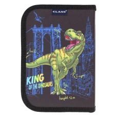 Пенал 1-яр з 2відв., пустий, "King of the Dinosaurs", 210/70D PL, 23201C, CLASS